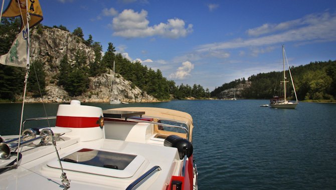 Covered Portage Cove anchorage