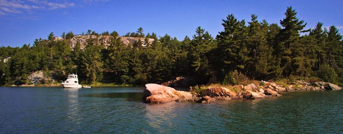 Covered Portage Cove anchorage