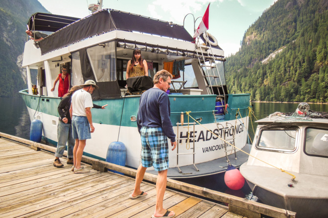 Docking at Chatterbox Falls