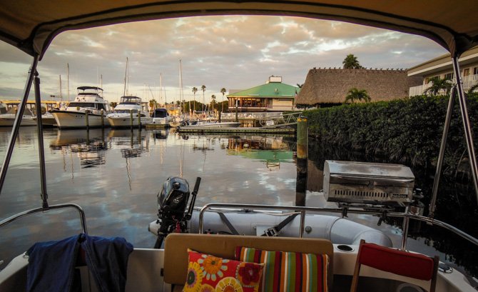 Kismet Docked, Legacy Harbor Marina, Fort Myers