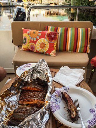 Take Out Ribs on Ranger Tug Kismet