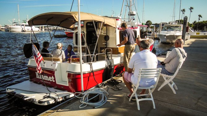 Arepas Brunch on Ranger Tug Kismet