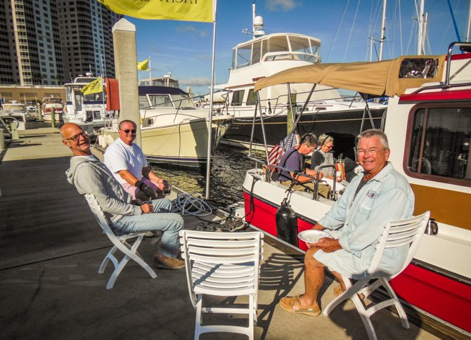 Arepas Brunch on Ranger Tug Kismet
