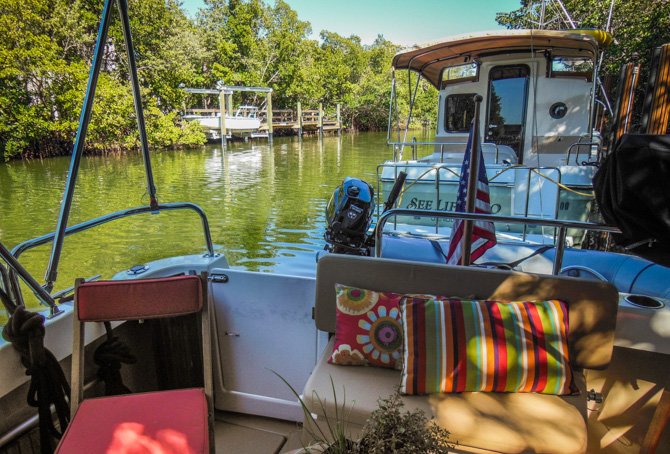 Kismet Docked in Sanibel Island, Florida