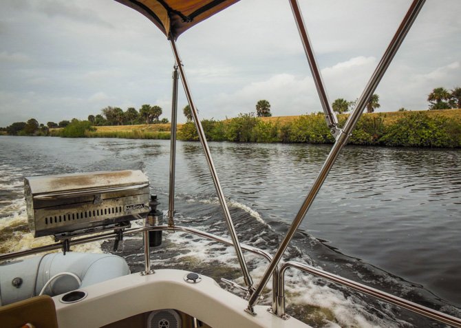 Kismet Cruising to Rim Route, Lake Okechobee