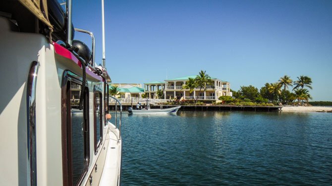arriving Key West Harbor Marina